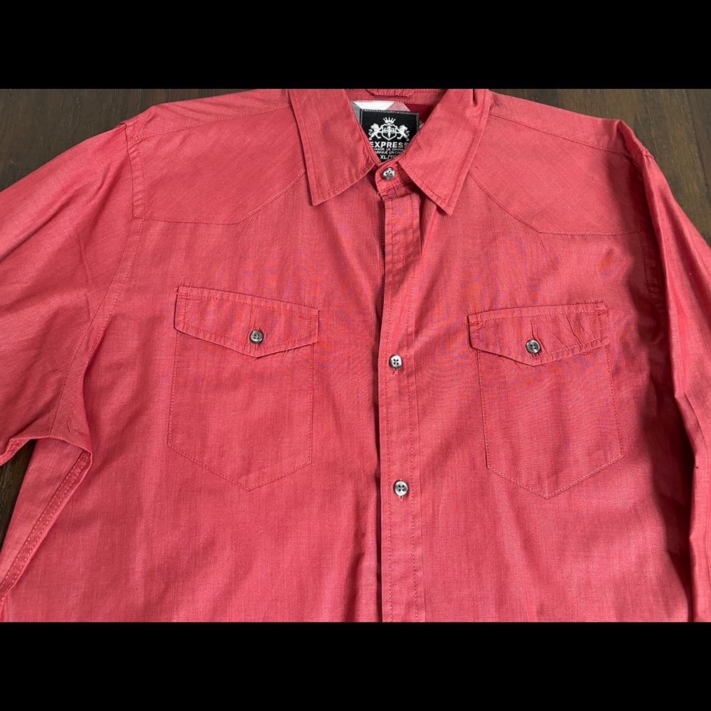 Express Men’s Fitted Button Down - Picture 2 of 4